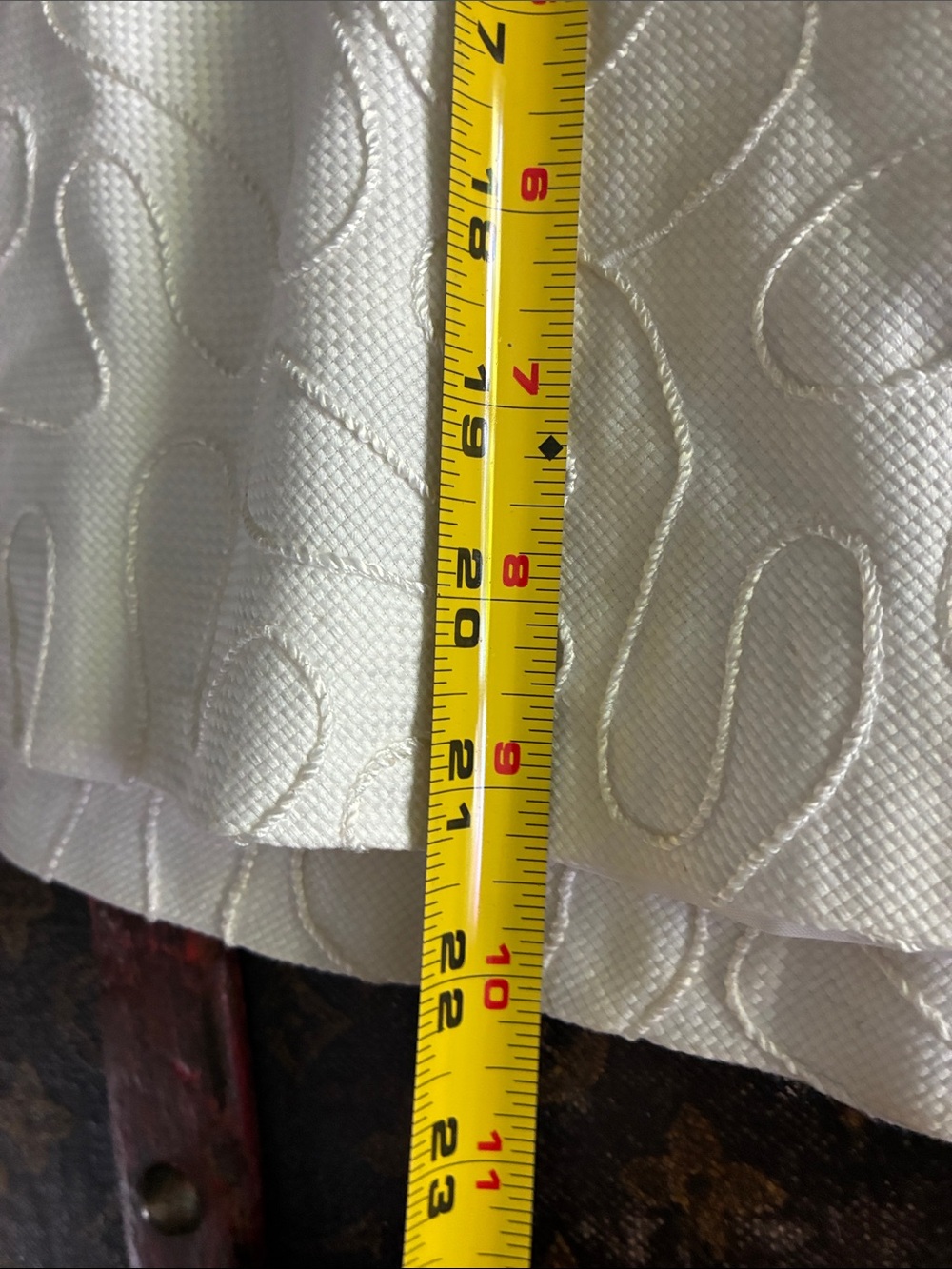 J. McLaughlin White A-Line Embroidered Skirt - Picture 8 of 9